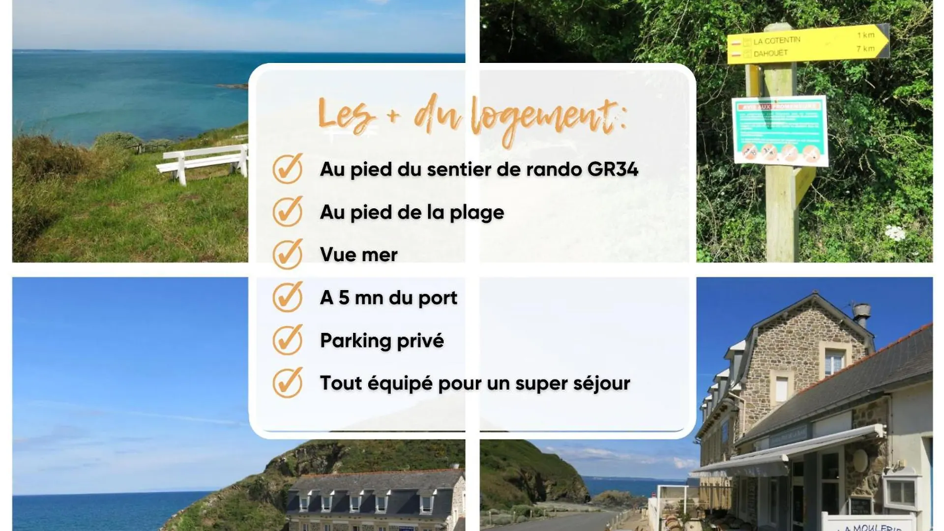 Appart Vue Mer-Au Pied Du Chemin De Randonnee 